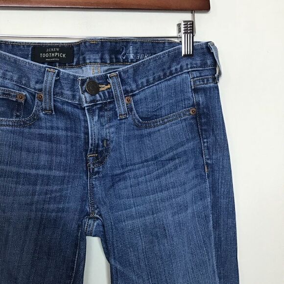 J. Crew Sz 24 Ankle Toothpick Jeans - Picture 1 of 5